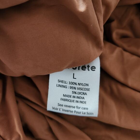 Retrofete Viola Tiger Stripe Dress Sequin Size Large NWT Halter Open Back - Picture 10 of 12